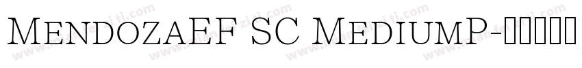 MendozaEF SC MediumP字体转换